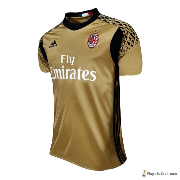 Camiseta AC Milan Portero 2016/17 Oro